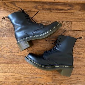Dr. Marten Women’s Clemency Black Heel Boot 10 Doc